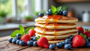 découvrez une recette facile et rapide pour des pancakes sans lait, moelleux et délicieux, parfaits pour un petit-déjeuner gourmand et sain.