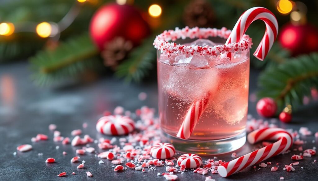 découvrez la recette gourmande et festive du cocktail bonbon candy cane spritzer, parfait pour égayer vos fêtes avec une touche sucrée et pétillante.