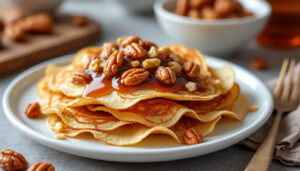 découvrez notre recette facile et rapide pour un croustillant praliné accompagné de crêpe dentelle, un dessert gourmand et irrésistible à réaliser en quelques minutes.