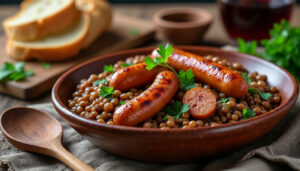 découvrez notre recette facile et savoureuse de lentilles aux saucisses, un classique traditionnel français parfait pour un repas convivial et réconfortant.