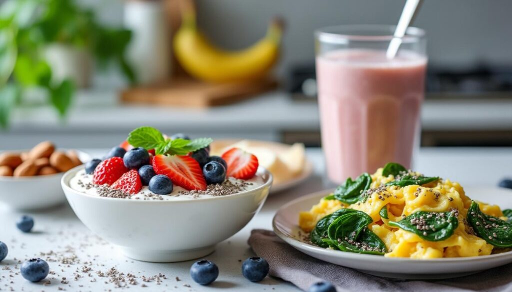 découvrez des recettes rapides et protéinées pour un petit déjeuner en sèche efficace, facile à préparer pour bien démarrer la journée et optimiser votre perte de poids.