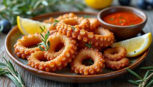 découvrez notre recette facile de poulpe frit croustillant aux saveurs méditerranéennes, parfaite pour un plat gourmand et authentique.