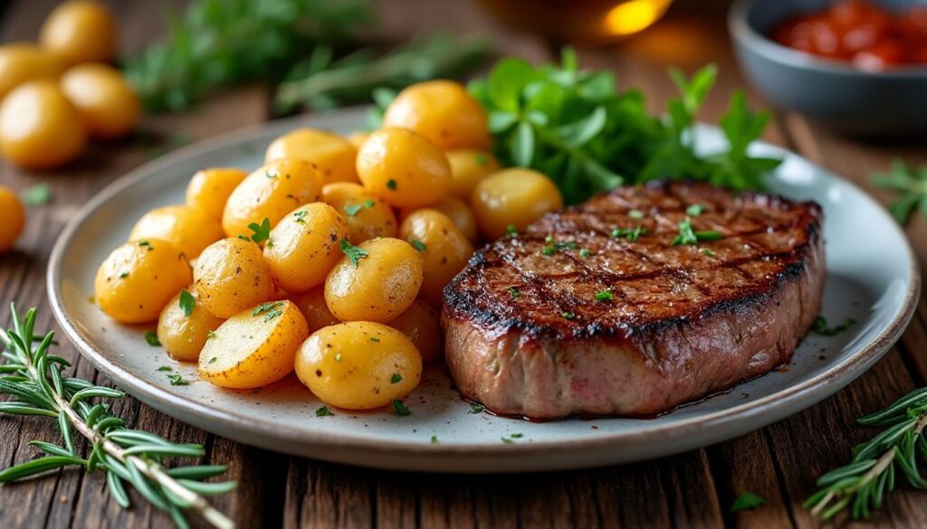 découvrez quelle viande accompagner parfaitement vos pommes de terre grenaille délicieuses pour un repas savoureux et équilibré.