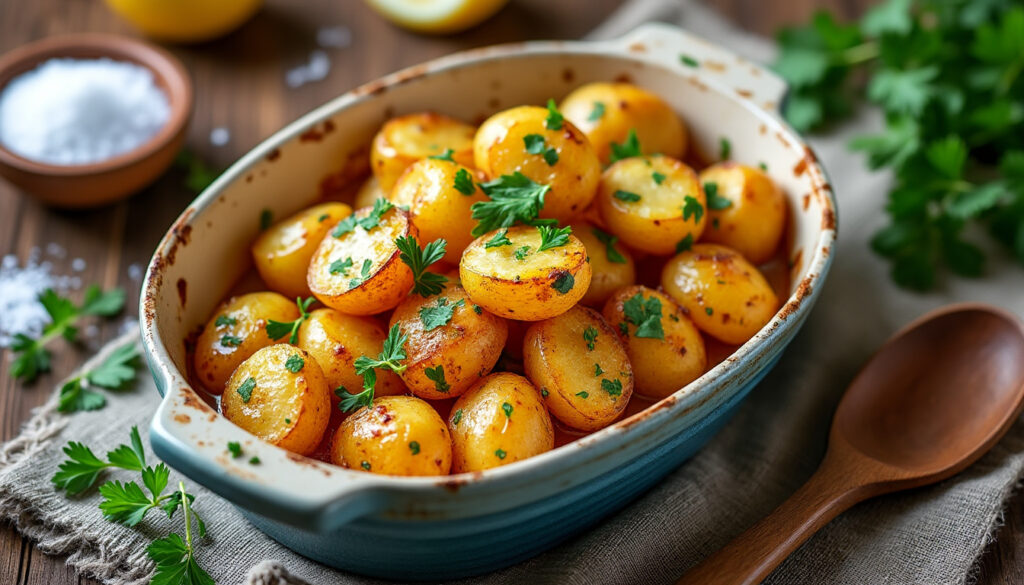 découvrez la recette simple et croustillante des pommes de terre sarladaises au four, un plat savoureux parfait pour accompagner vos repas.