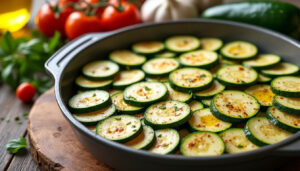 découvrez une recette simple et rapide pour préparer des courgettes au four en rondelles, idéale pour un accompagnement sain et savoureux.