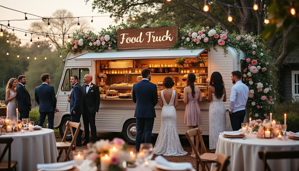 découvrez nos idées et conseils pour réussir votre repas de mariage avec un food truck, alliant originalité, saveurs gourmandes et convivialité.