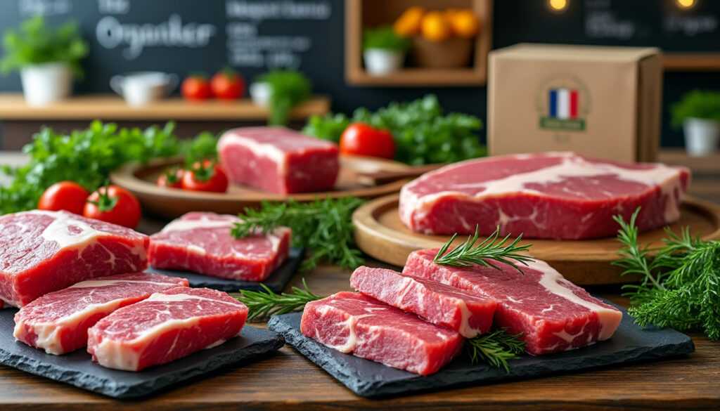 découvrez notre boucherie bio proposant de la viande naturelle de qualité, élevée sans pesticides ni antibiotiques. livraison rapide et partout en france pour un plaisir sain et responsable.