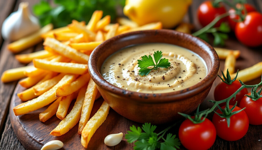 découvrez notre recette facile de sauce pour pommes de terre frites maison avec des ingrédients simples pour un accompagnement savoureux.