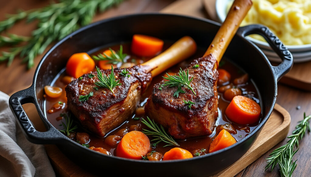 découvrez une recette facile de souris d’agneau mijotée en cocotte, tendre et savoureuse, idéale pour un repas généreux et convivial.
