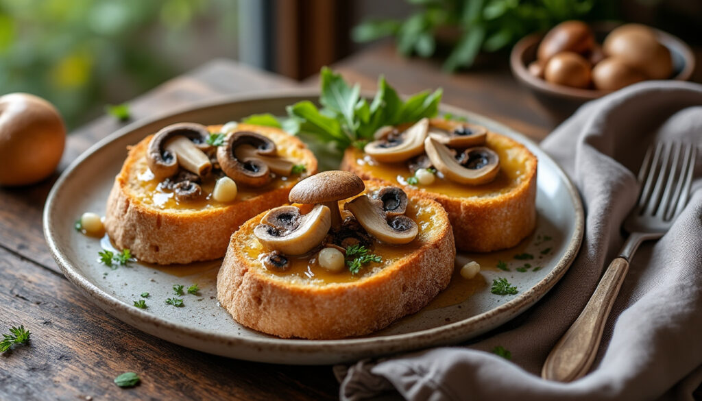 découvrez la véritable recette traditionnelle de la croûte aux champignons du haut-doubs, un plat généreux aux saveurs authentiques du terroir.